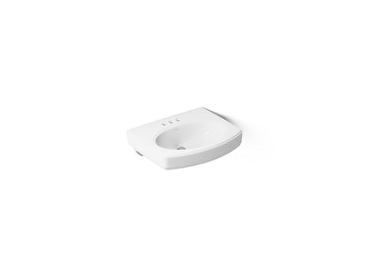 KOHLER K-2028-4 Pinoir 22" oval wall-mount bathroom sink