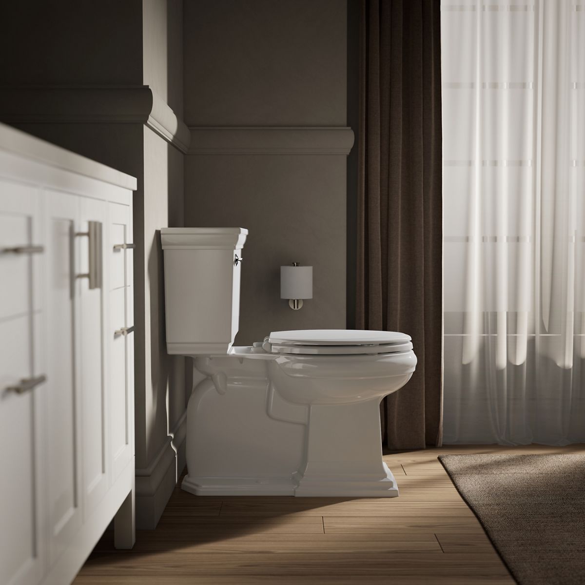 KOHLER K-20454 Ridgewood Quiet-Close elongated toilet seat
