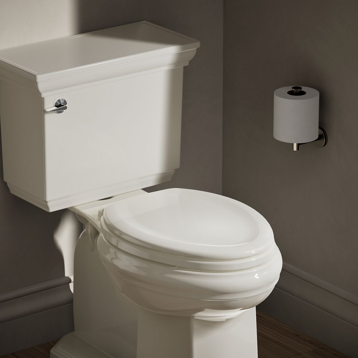 KOHLER K-20466 Stonewood Quiet-Close elongated toilet seat