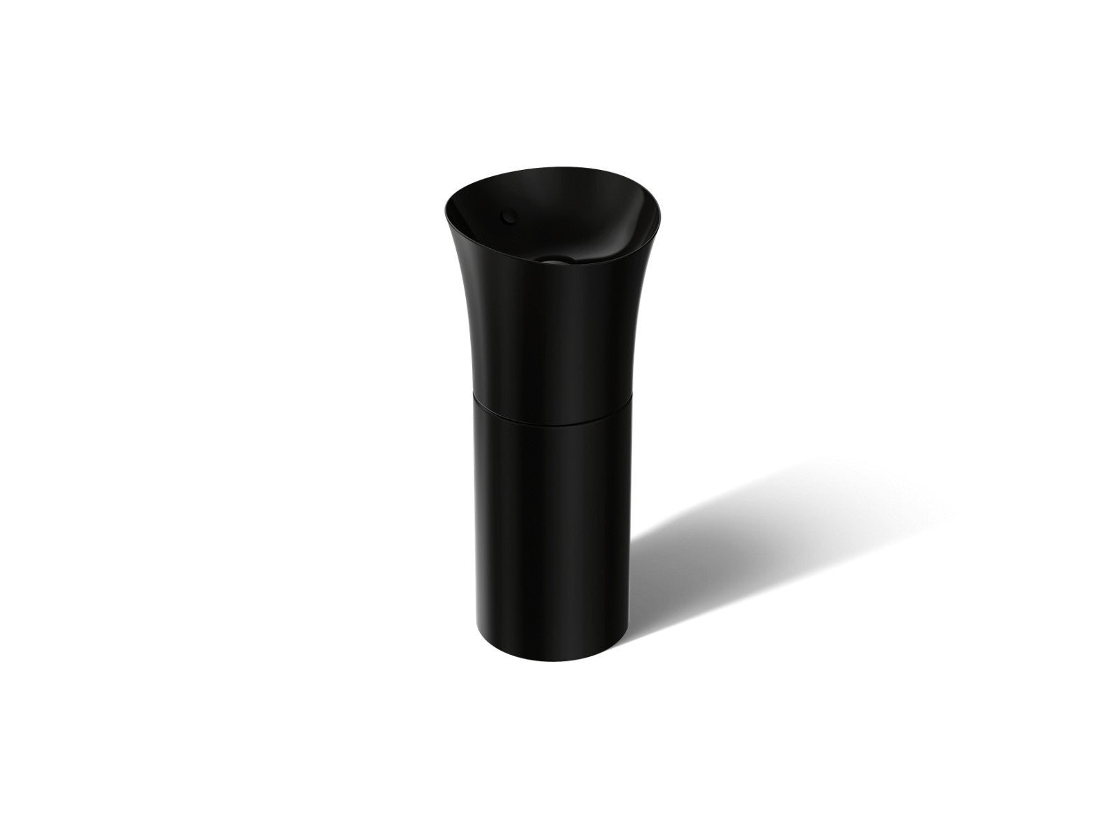 KOHLER K-20701 Veil pedestal bathroom sink, black