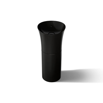 KOHLER K-20701 Veil pedestal bathroom sink, black - view 3