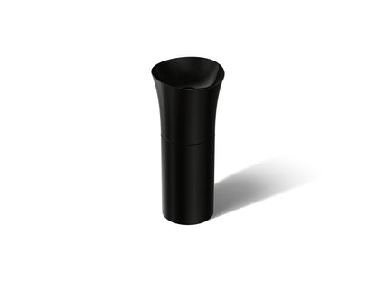 KOHLER K-20701-N Veil pedestal bathroom sink without overflow, black