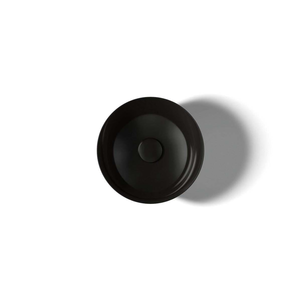 KOHLER K-20701-N Veil pedestal bathroom sink without overflow, black - view 2