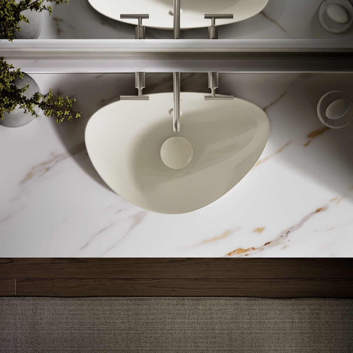 KOHLER K-20704 Veil 21" oval vessel bathroom sink