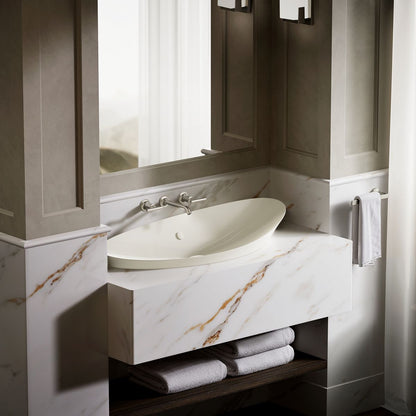 KOHLER K-20705 Veil 38-1/2" oval vessel bathroom sink