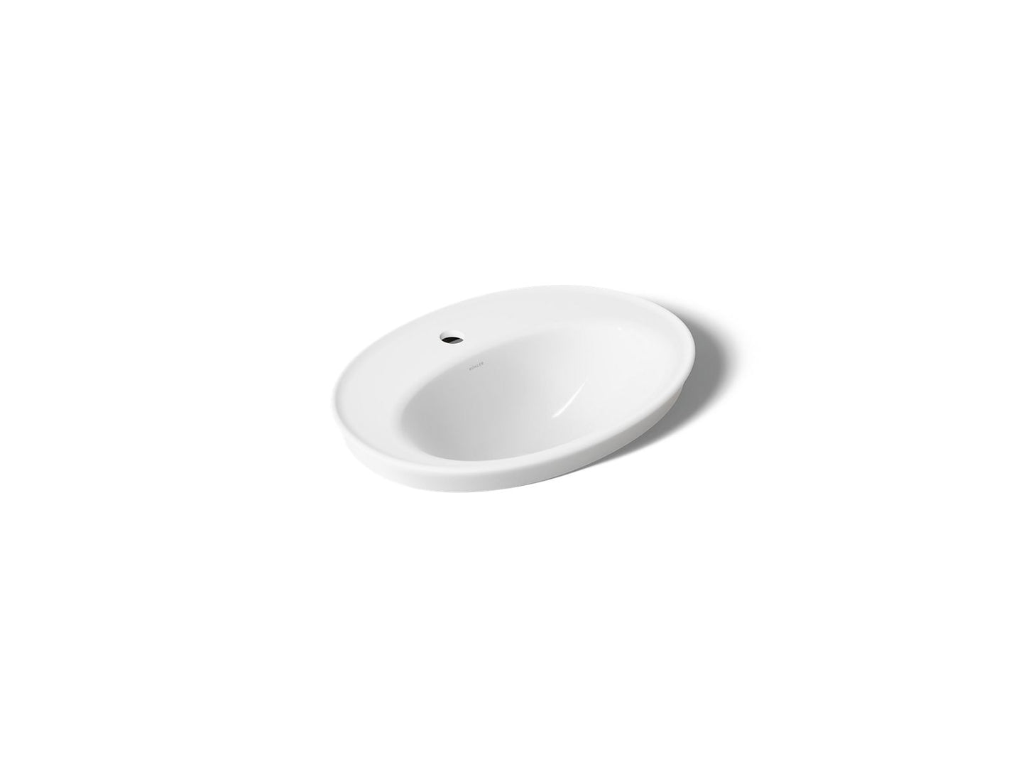 KOHLER K-2075-1 Serif 22-1/4" oval drop-in bathroom sink