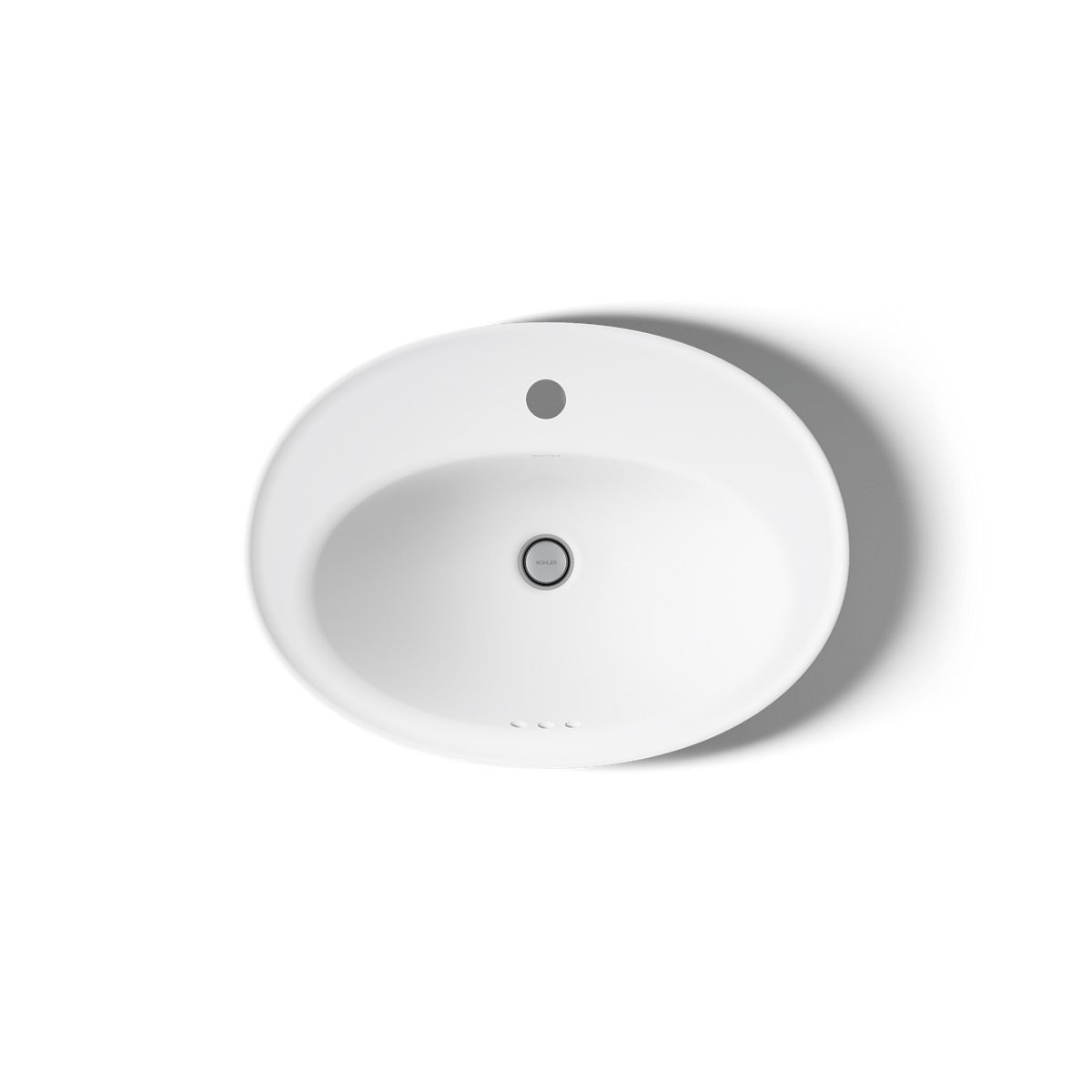 KOHLER K-2075-1 Serif 22-1/4" oval drop-in bathroom sink