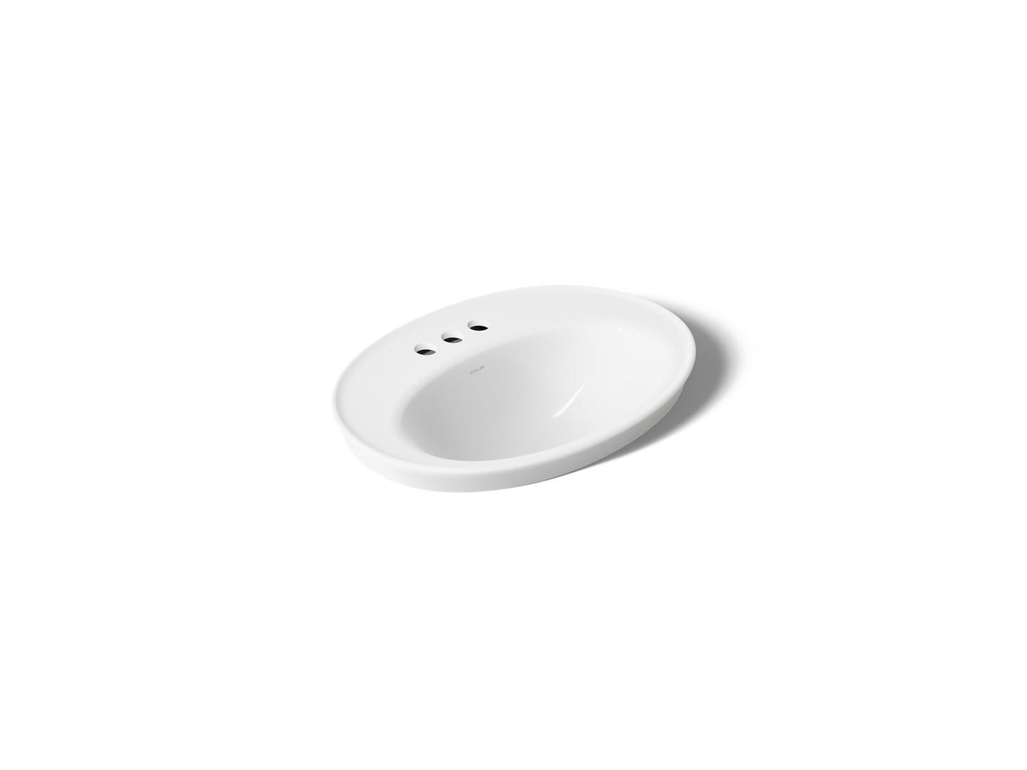 KOHLER K-2075-4 Serif 22-1/4" oval drop-in bathroom sink