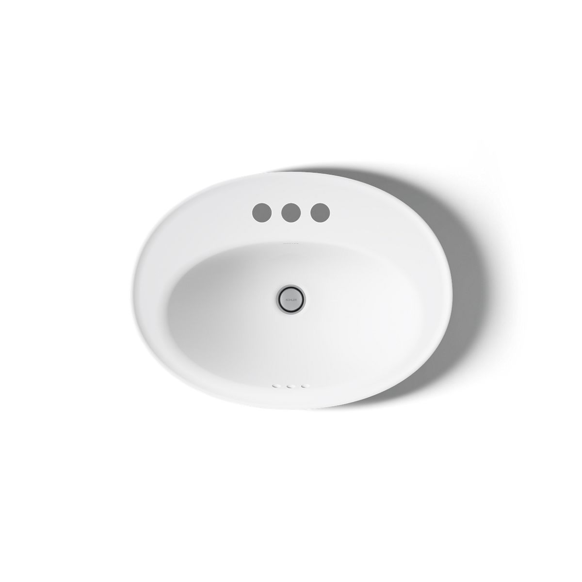 KOHLER K-2075-4 Serif 22-1/4" oval drop-in bathroom sink