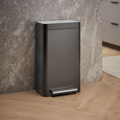 KOHLER K-20941 8-gallon loft stainless steel step trash can