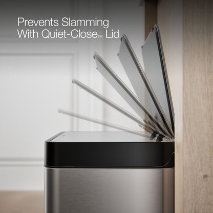 KOHLER K-20942 8-gallon stainless steel step trash can