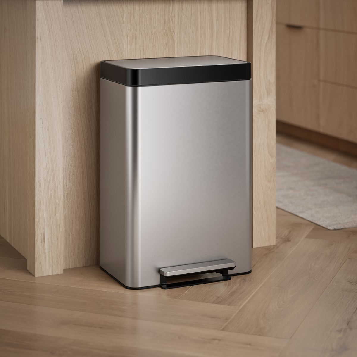 KOHLER K-20956 Dual-compartment step trash can