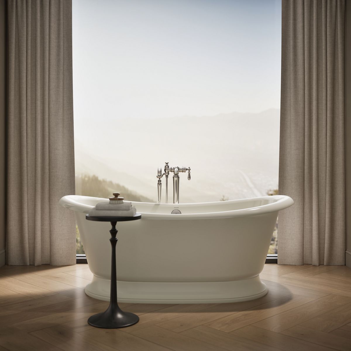 KOHLER K-21000-B Artifacts 66-1/4" x 32-1/2" freestanding bath