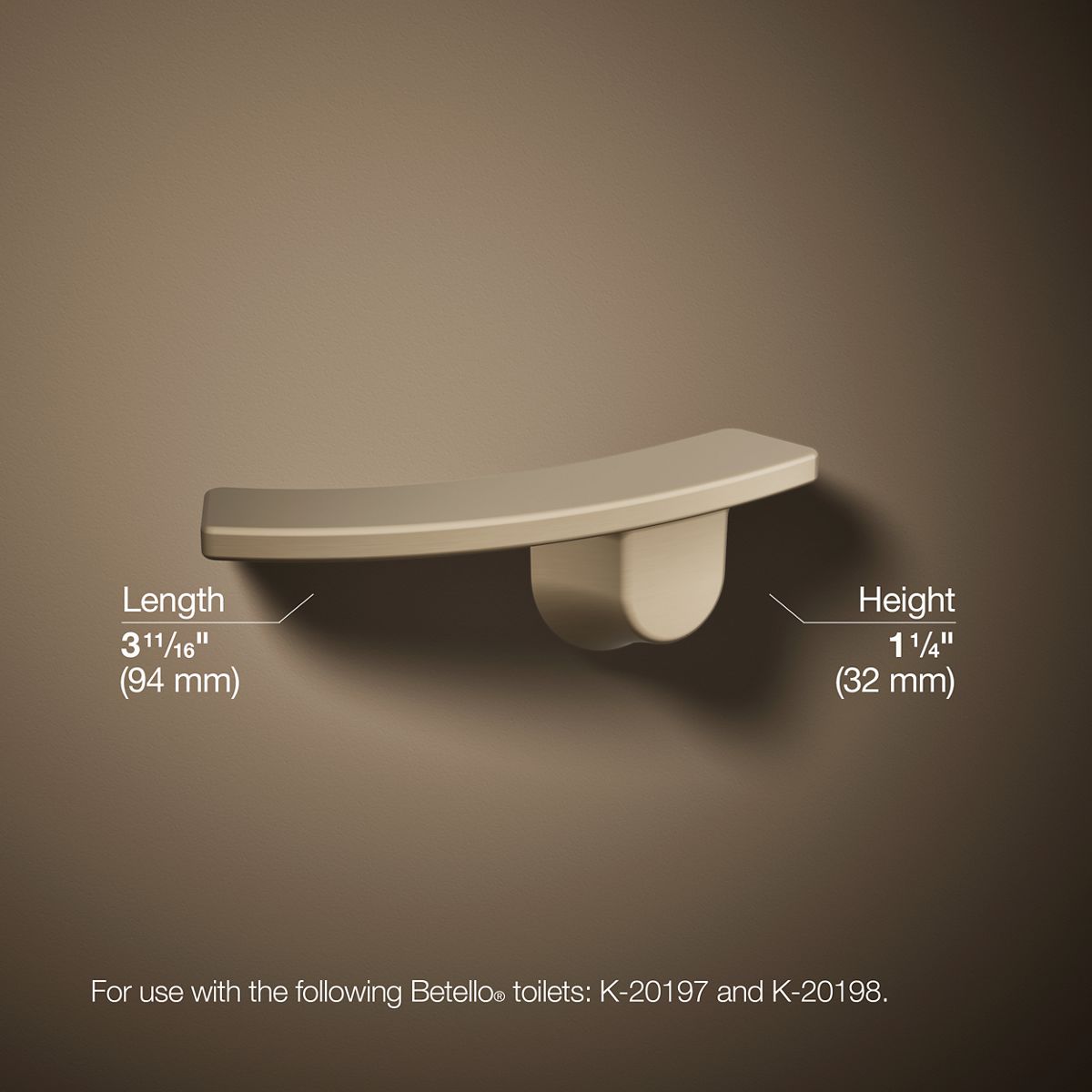 KOHLER Betello Left-hand trip lever