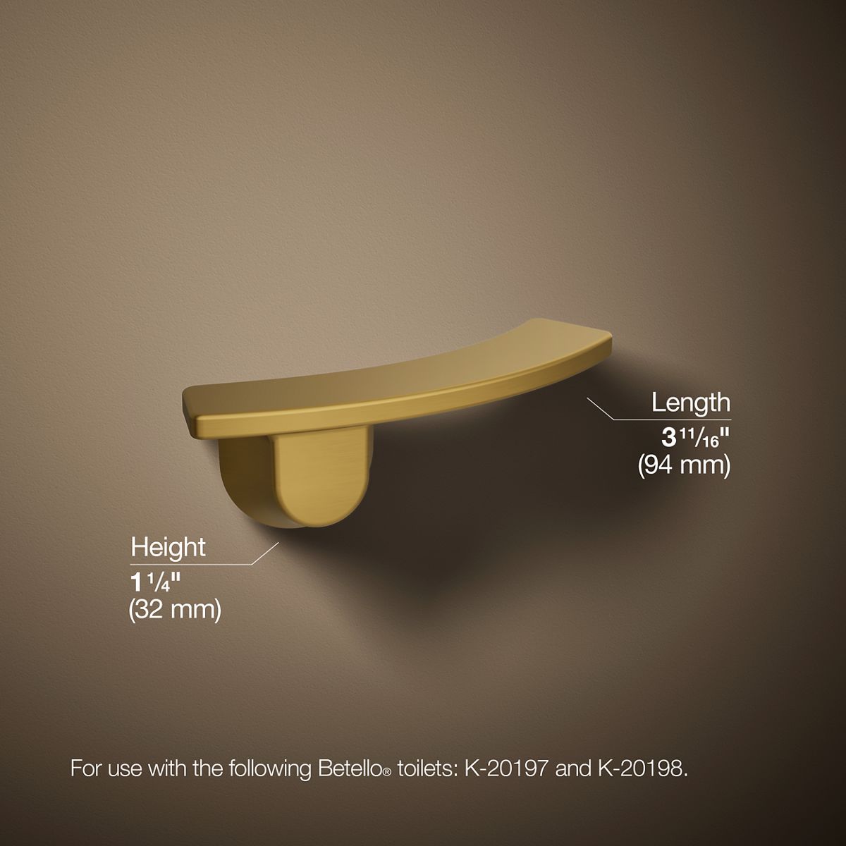 KOHLER K-21261-R Betello Right-hand trip lever