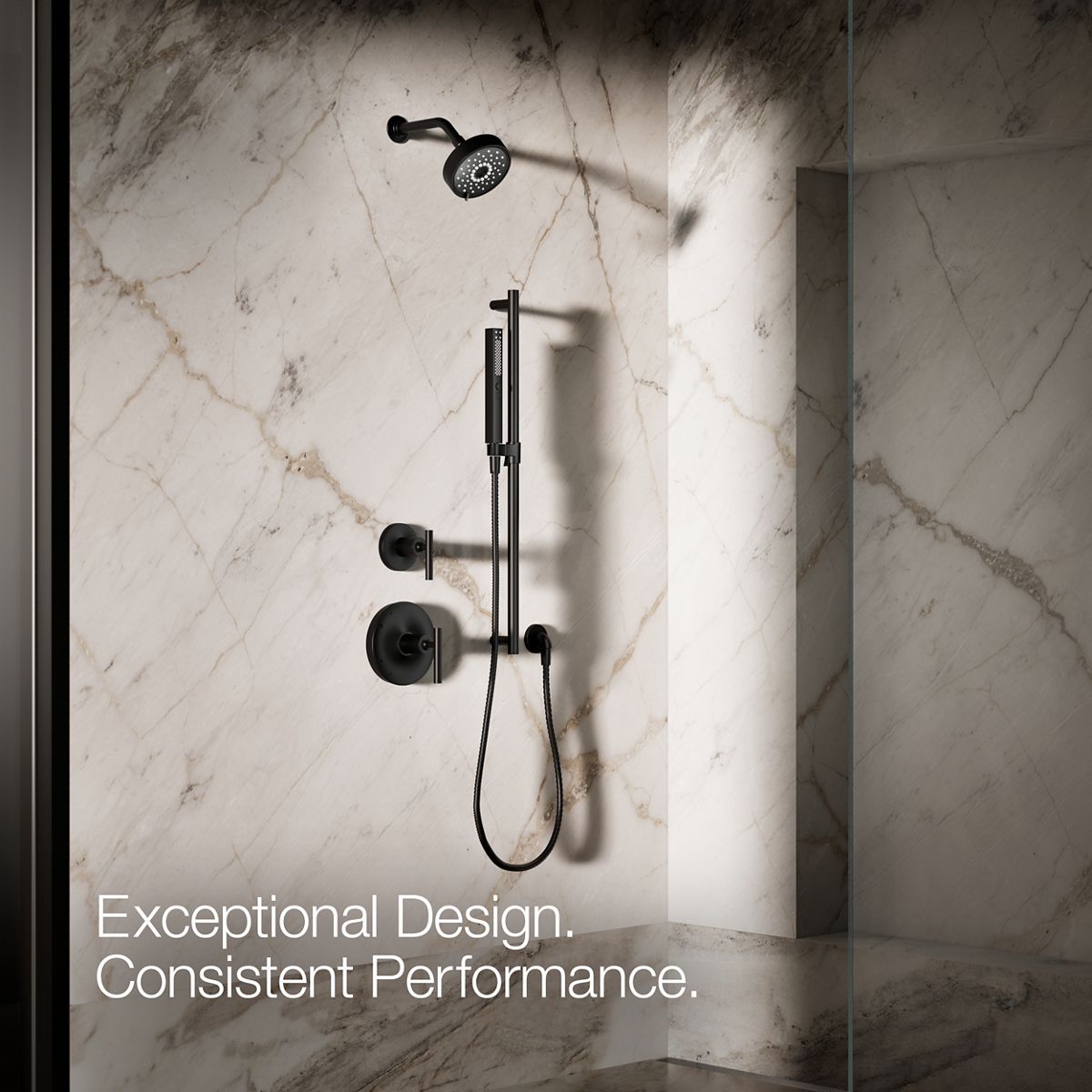 KOHLER Shift+ Square two-function handshower, 2.5 gpm