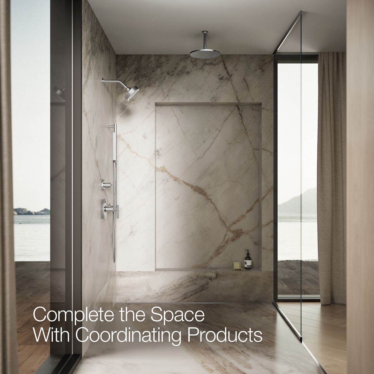KOHLER Shift+ Square two-function handshower, 2.5 gpm