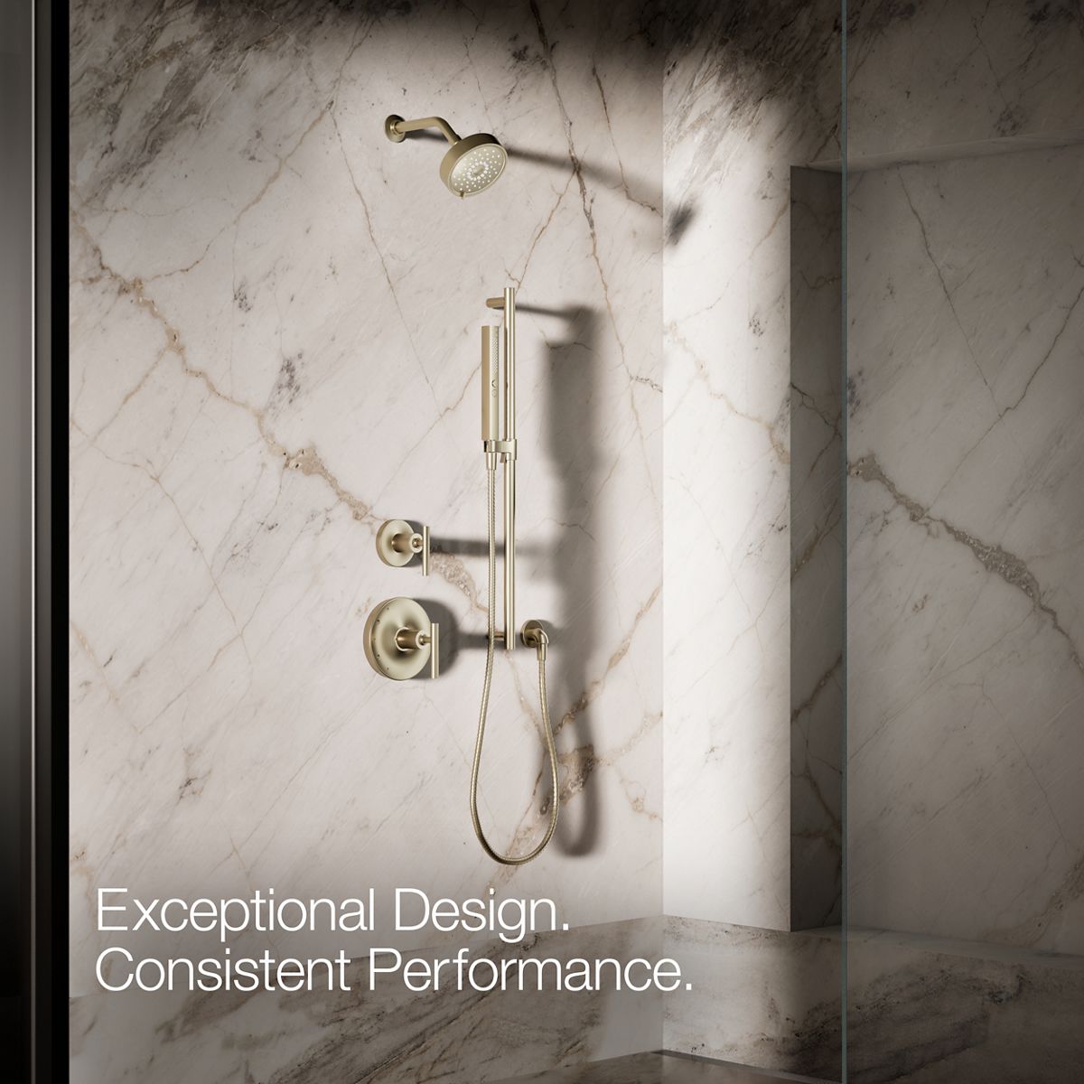 KOHLER Shift+ Square two-function handshower, 2.5 gpm