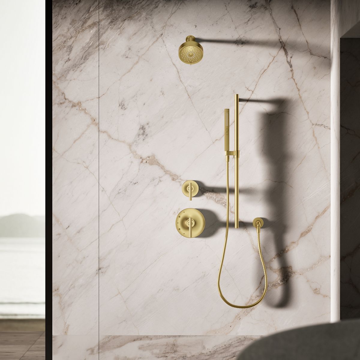 KOHLER Shift+ Square two-function handshower, 2.5 gpm