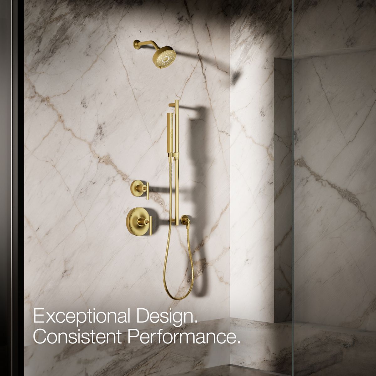 KOHLER Shift+ Square two-function handshower, 1.75 gpm