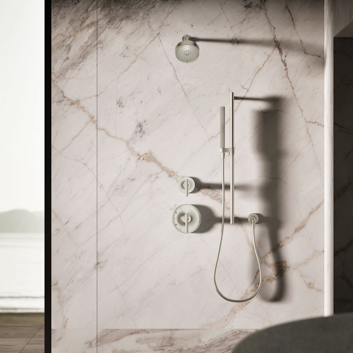 KOHLER Shift+ Square two-function handshower, 1.75 gpm