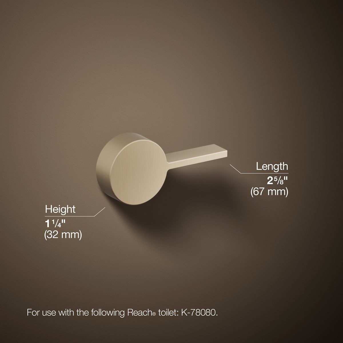 KOHLER Reach Left-hand trip lever