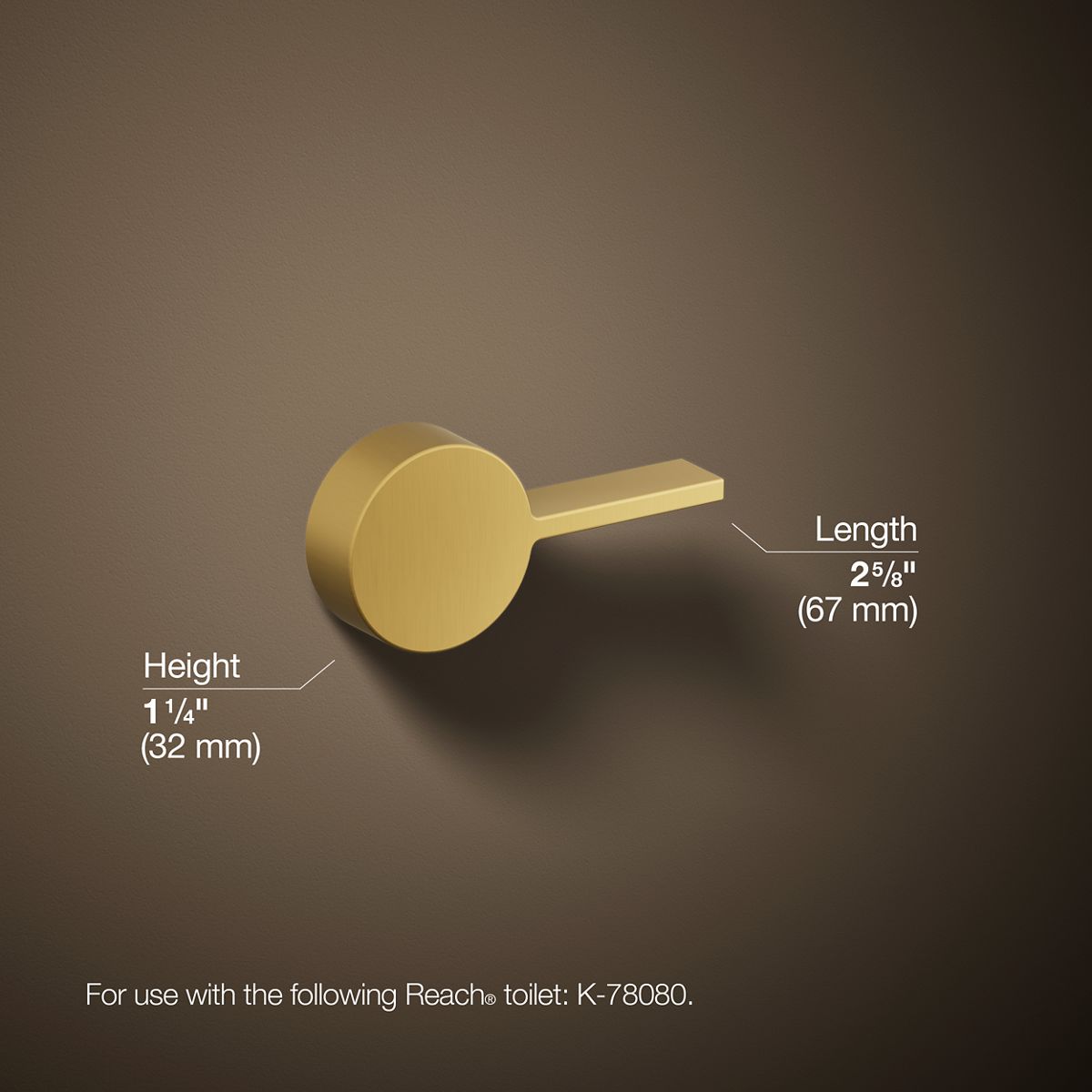 KOHLER Reach Left-hand trip lever