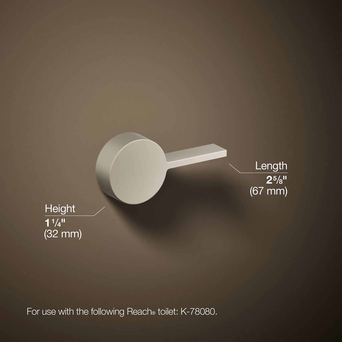 KOHLER Reach Left-hand trip lever