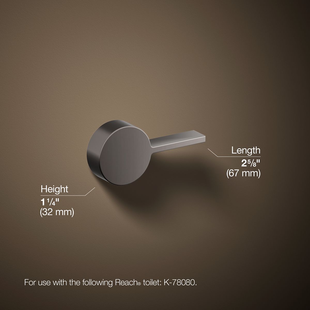 KOHLER Reach Left-hand trip lever
