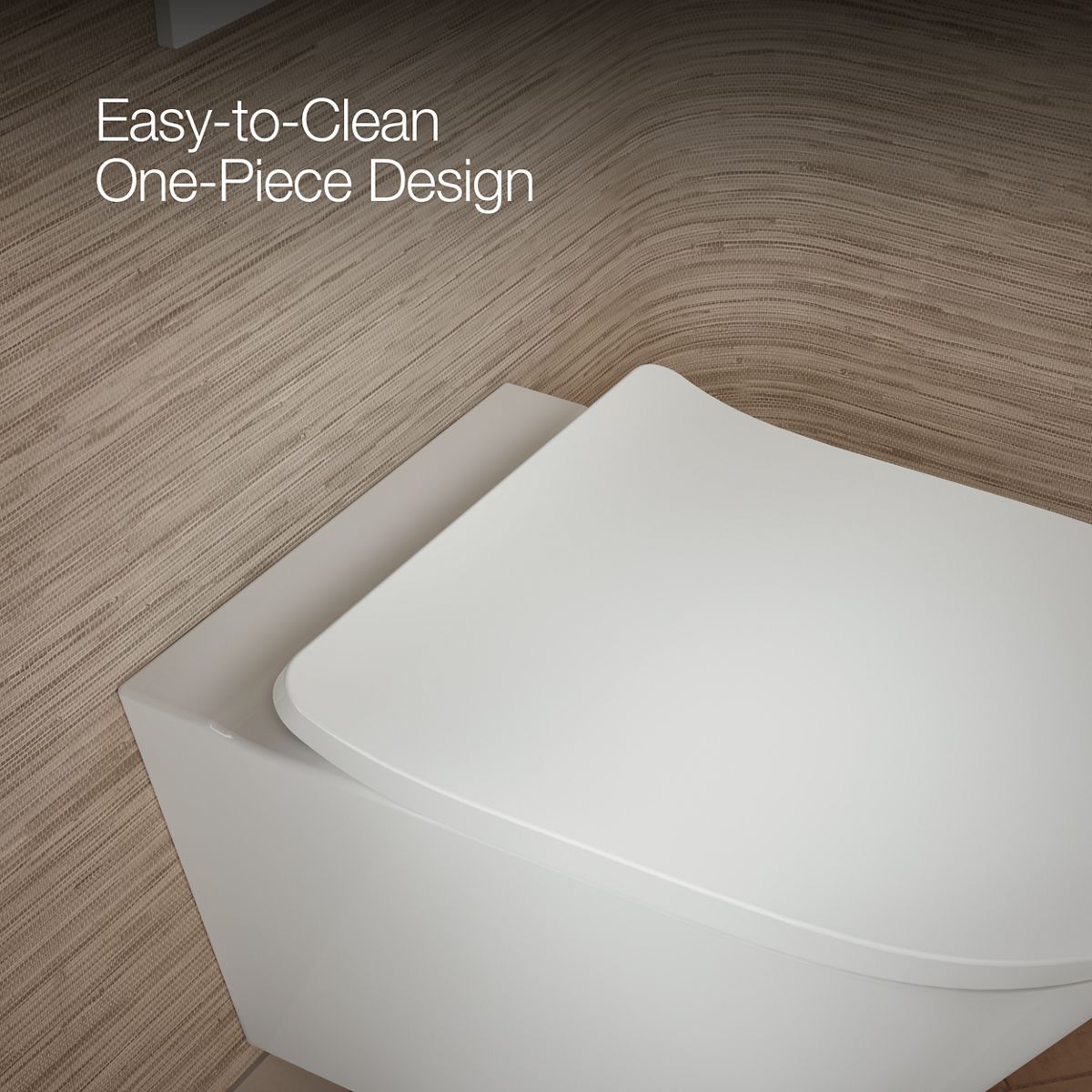 KOHLER Brazn Wall-hung round-front toilet, dual-flush