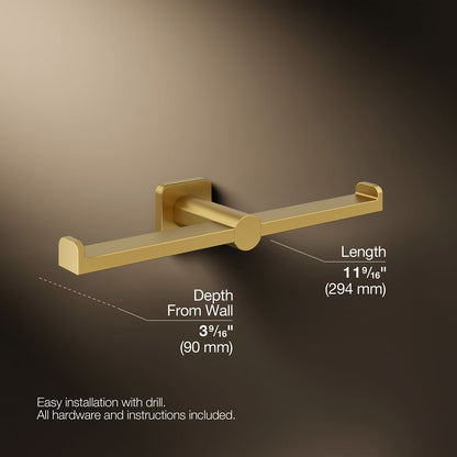 KOHLER K-21897 Parallel Double toilet paper holder