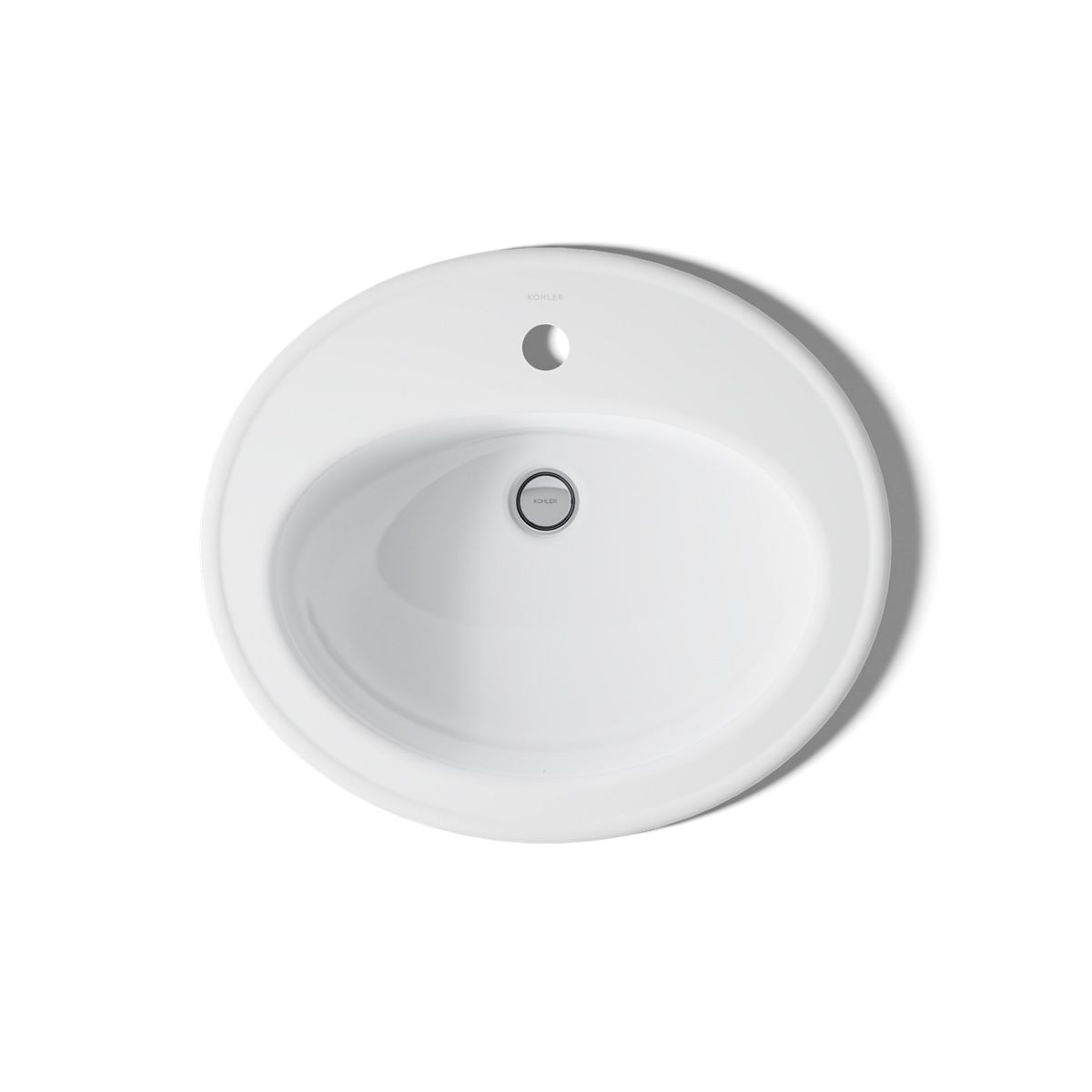 KOHLER Pennington 20-1/4" oval drop-in bathroom sink