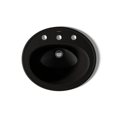 KOHLER Pennington 20-1/4" oval drop-in bathroom sink
