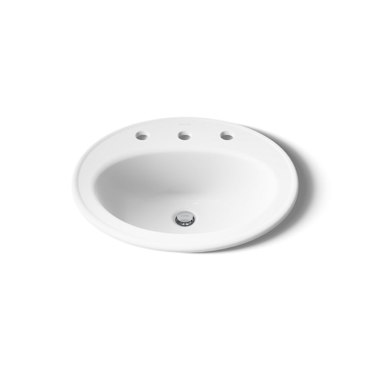 KOHLER Pennington 20-1/4" oval drop-in bathroom sink