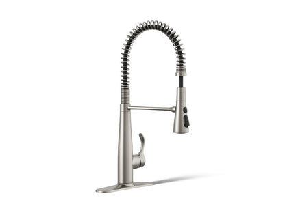KOHLER K-22033 Simplice Semi-professional kitchen sink faucet with three-function sprayhead