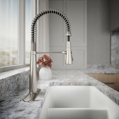 KOHLER K-22033 Simplice Semi-professional kitchen sink faucet with three-function sprayhead