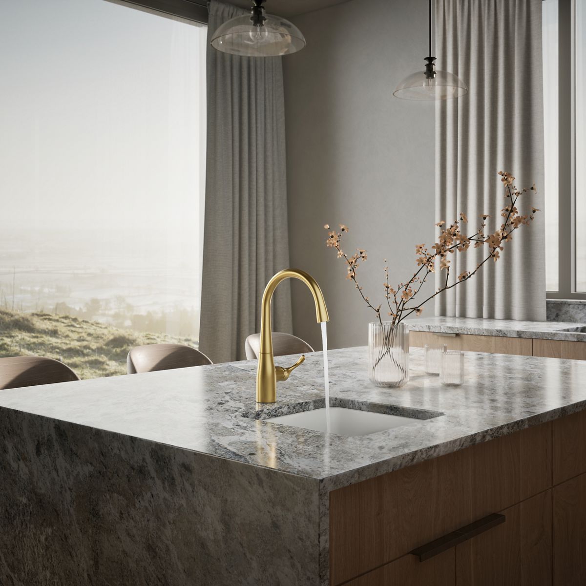 KOHLER K-22034 Simplice Single-handle bar sink faucet