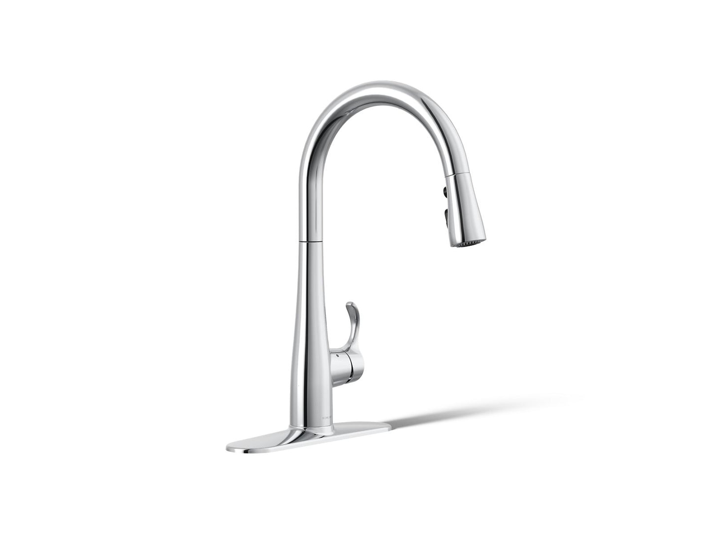KOHLER K-22036 Simplice Touchless pull-down kitchen sink faucet with three-function sprayhead