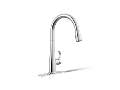 KOHLER K-22036 Simplice Touchless pull-down kitchen sink faucet with three-function sprayhead