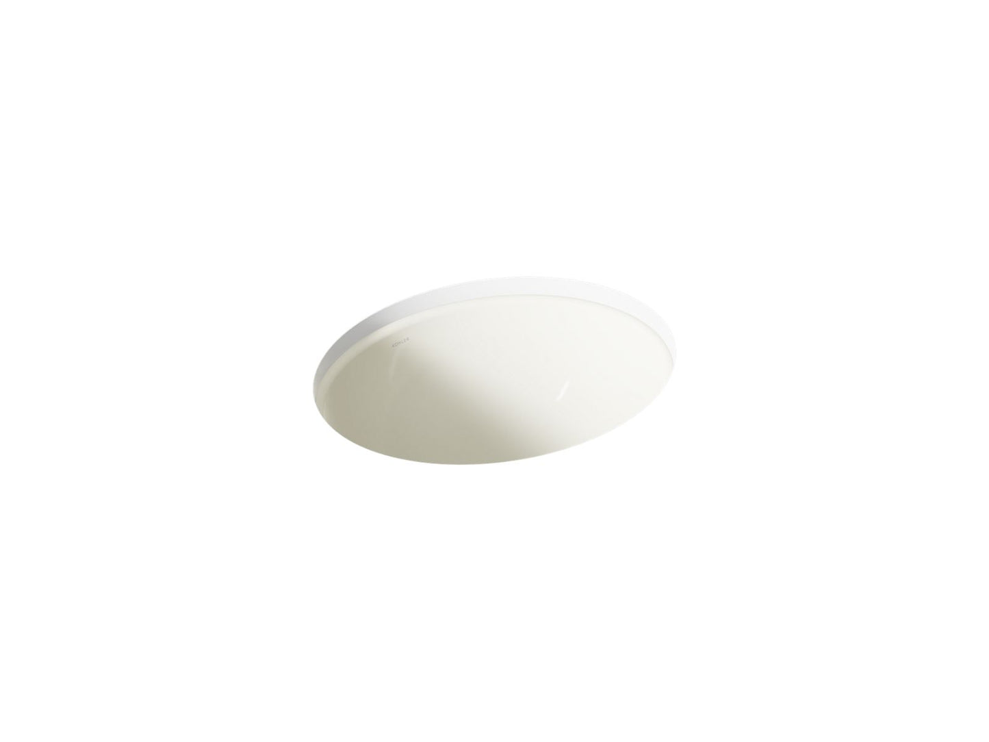KOHLER K-2205 Caxton 19-1/4" oval undermount bathroom sink, no overflow