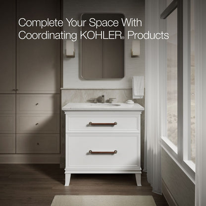KOHLER K-2205 Caxton 19-1/4" oval undermount bathroom sink, no overflow