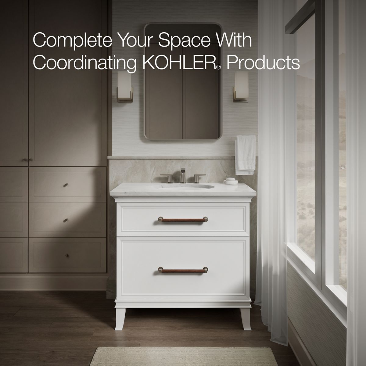 KOHLER K-2205-G Caxton 19-1/4" oval undermount bathroom sink with glazed underside, no overflow