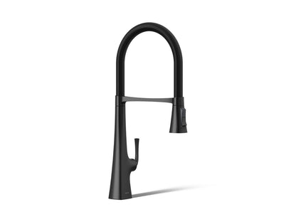 KOHLER K-22060 Graze Semi-professional kitchen sink faucet with three-function sprayhead