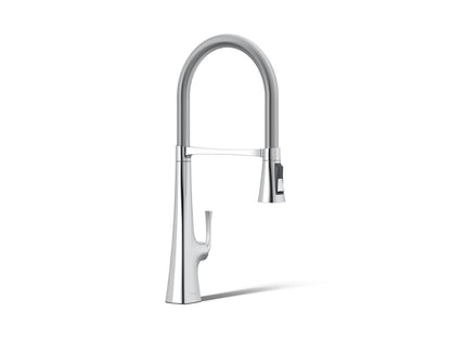 KOHLER K-22060 Graze Semi-professional kitchen sink faucet with three-function sprayhead