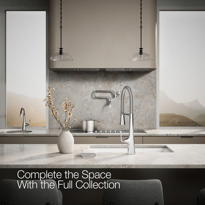 KOHLER K-22060 Graze Semi-professional kitchen sink faucet with three-function sprayhead