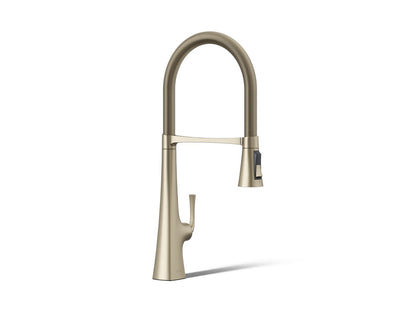 KOHLER K-22060 Graze Semi-professional kitchen sink faucet with three-function sprayhead