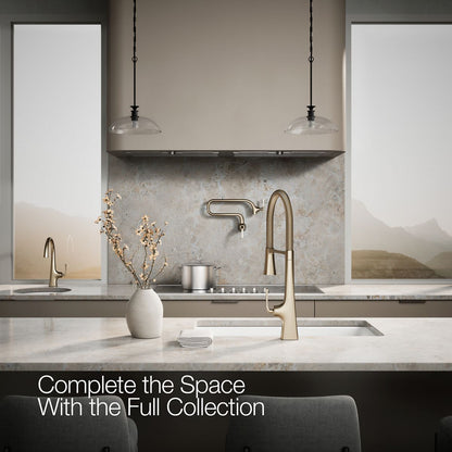 KOHLER K-22060 Graze Semi-professional kitchen sink faucet with three-function sprayhead