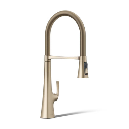 KOHLER K-22060 Graze Semi-professional kitchen sink faucet with three-function sprayhead