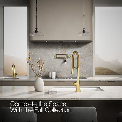 KOHLER K-22060 Graze Semi-professional kitchen sink faucet with three-function sprayhead