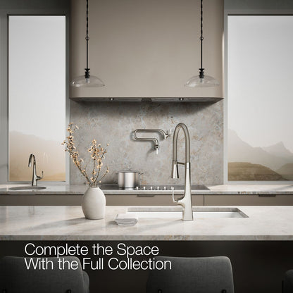 KOHLER K-22060 Graze Semi-professional kitchen sink faucet with three-function sprayhead